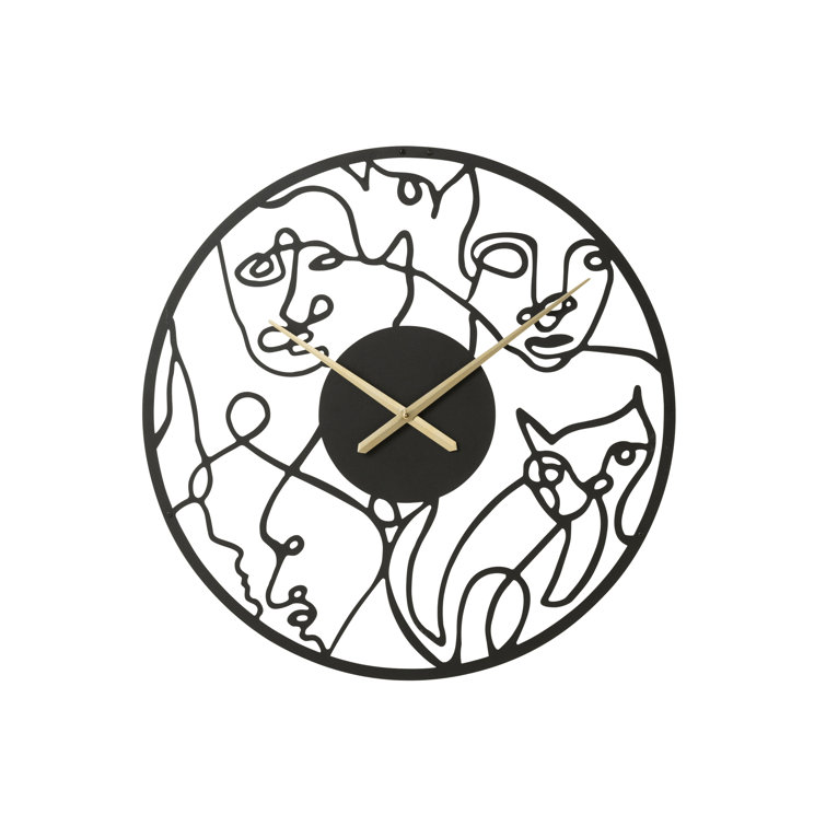 Latitude Run Metal Wall Clock Wayfair.co.uk